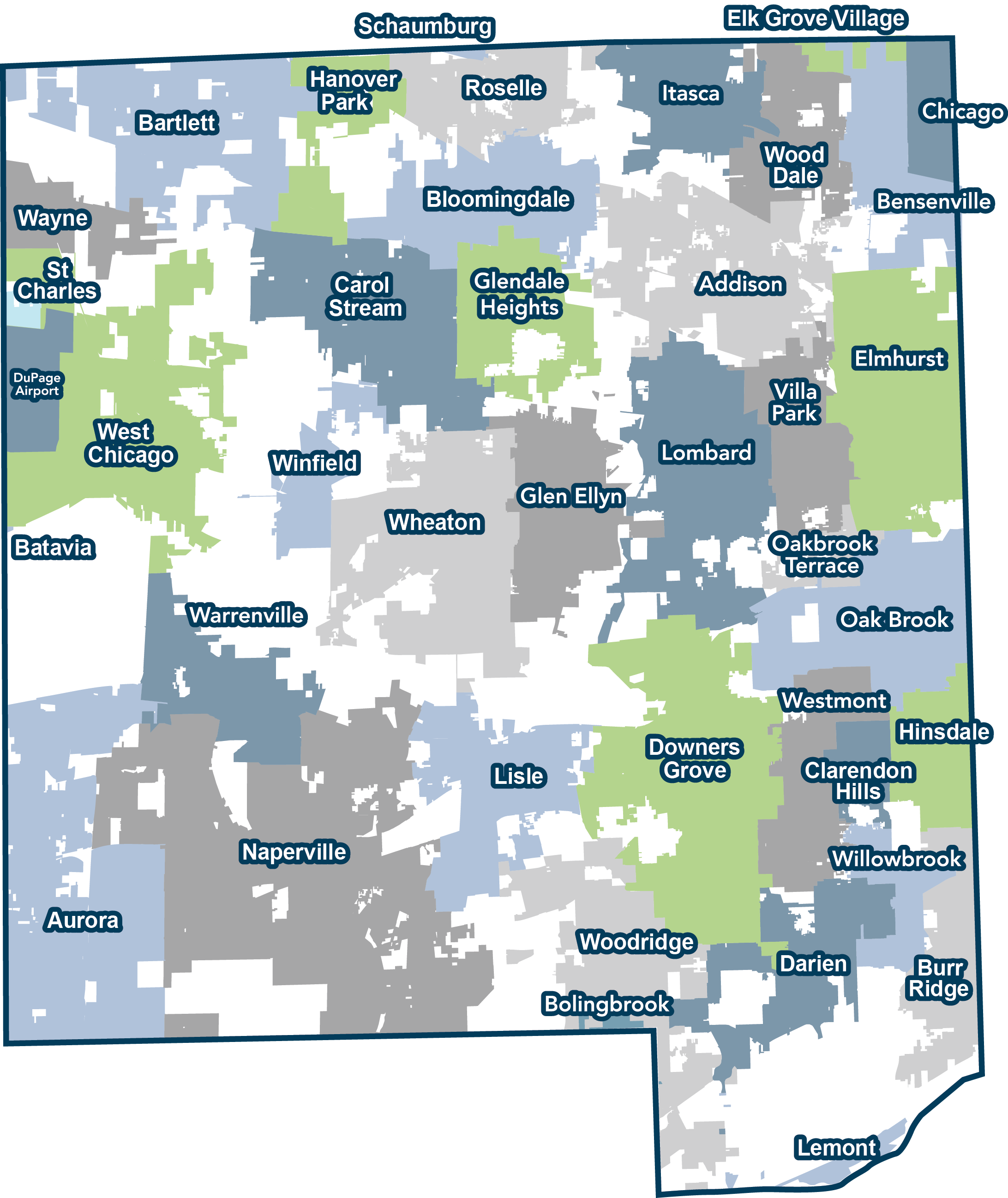 33 Map Of Dupage County Il Maps Database Source